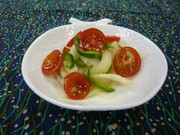 セロリとトマトのマリネの写真