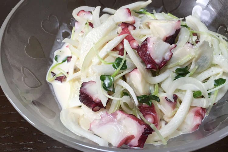 簡単 玉ねぎとタコのさっぱりサラダ レシピ 作り方 By いなころ クックパッド 簡単おいしいみんなのレシピが352万品