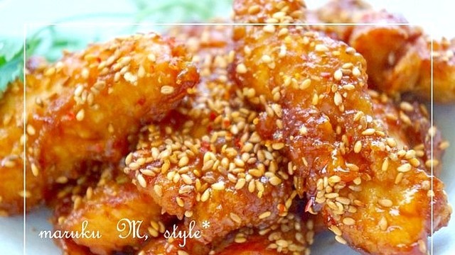柔らか 鶏ムネ肉の甘辛チキンスティック レシピ 作り方 By 桃咲マルク クックパッド 簡単おいしいみんなのレシピが360万品