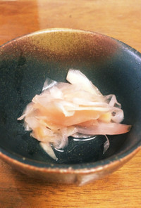 お寿司屋さんの新生姜の甘酢漬け・ガリ