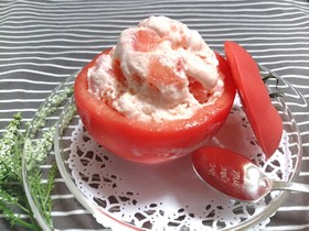 簡単!丸ごとトマトヨーグルトシャーベット
