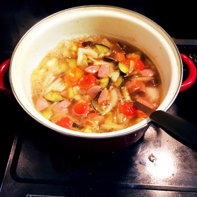 夏バテ予防♡お野菜もりもり生姜スープ♡の写真