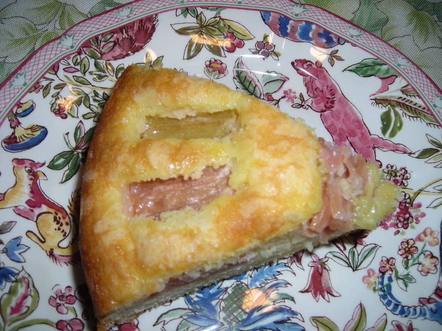 ルバーブのケーキの画像