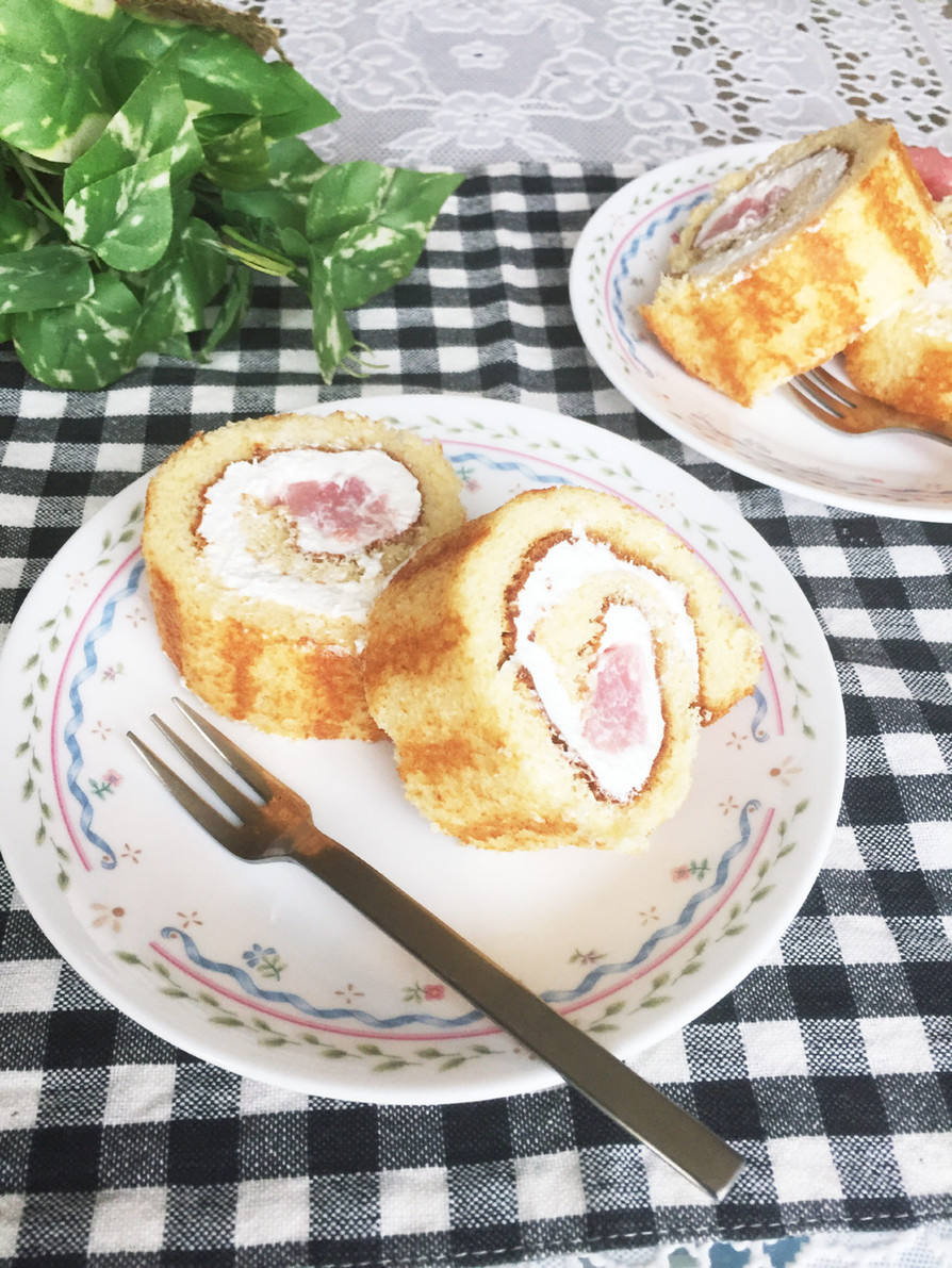 オーブントースターで簡単☆ロールケーキ☆の画像