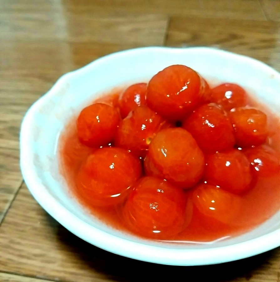超簡単ミニトマトのシロップ漬けの画像