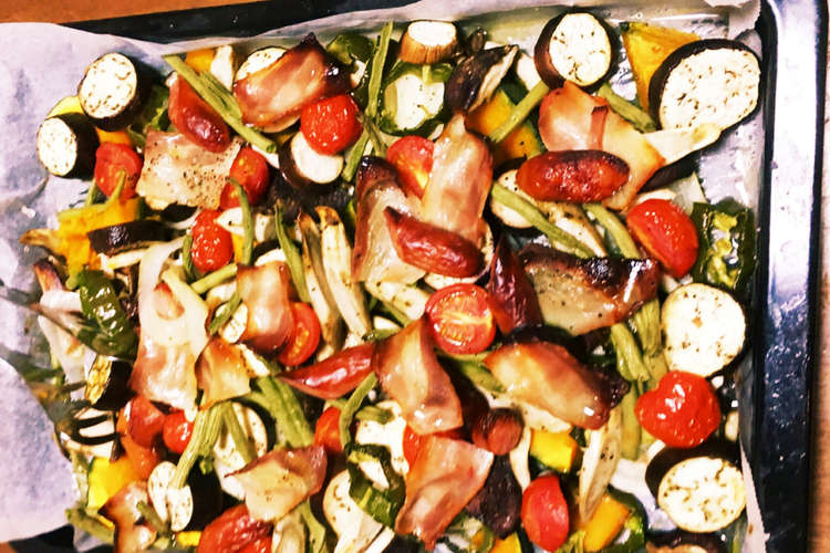 夏野菜のオーブン焼き 気分は Bbq レシピ 作り方 By ウンミッチン クックパッド
