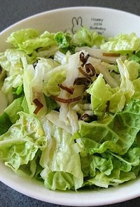 白菜と塩昆布の簡単サラダ