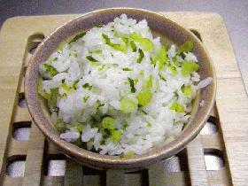 *大根の葉で菜飯*