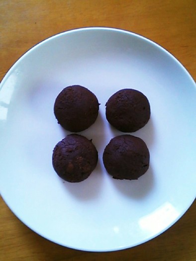 チョコレートボールクッキー(塩味)の写真