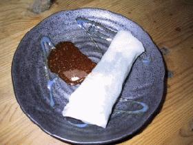 コチュジャンソースで食べる生春巻き♪