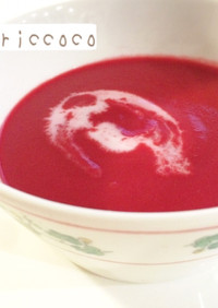 食べる輸血 ビーツのスープ ♡ 豆乳