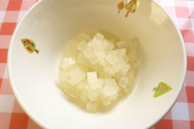 離乳食中期 大根のだし煮 給食 レシピ 作り方 By 学校法人森友学園 クックパッド 簡単おいしいみんなのレシピが358万品