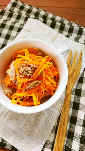 レンジで簡単☆ご飯のお供に・無限人参。