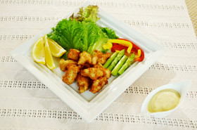 中村家 夏イカとしょうゆ糀のサクサク揚げ