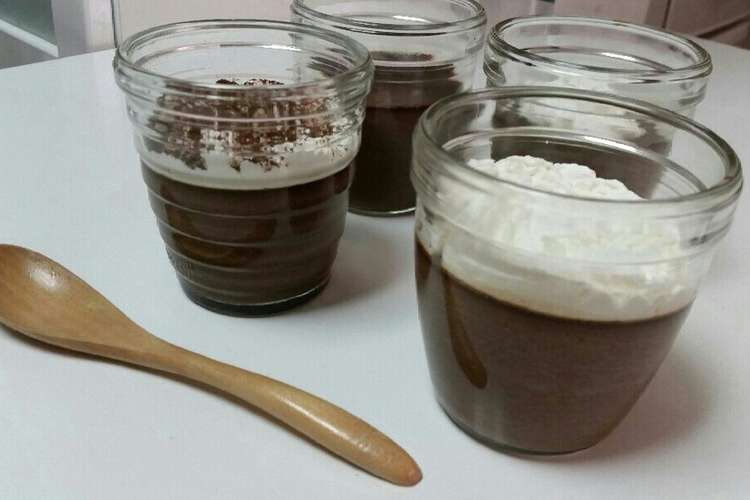 なめらか 超濃厚チョコレートプリン レシピ 作り方 By パンダ達の母です クックパッド 簡単おいしいみんなのレシピが355万品