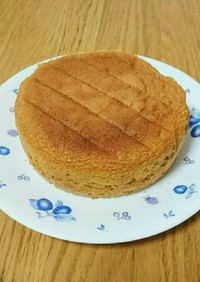 てんさい糖でスポンジケーキ