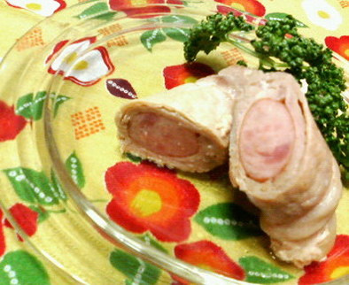 お弁当に♡豚薄切り肉のウィンナー巻き♡の写真