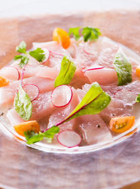 カジキマグロのカルパッチョ風