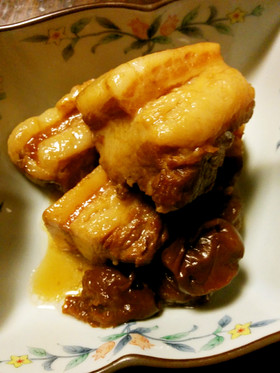 豚バラの梅入り角煮