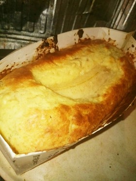 牛乳パックでパウンドケーキ