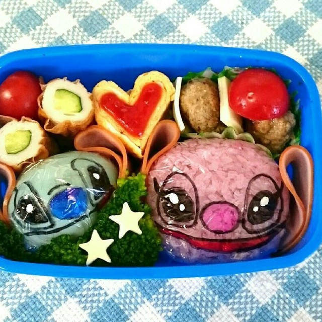 スティッチ エンジェル キャラ弁 レシピ 作り方 By Karin クックパッド