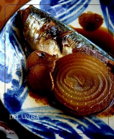 鯵と玉ねぎの酢醤油煮の画像