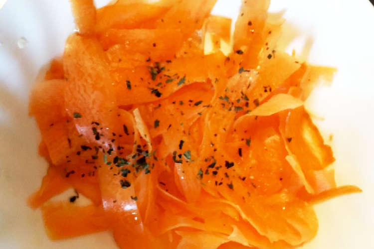 人参のピーラーサラダ レシピ 作り方 By みとさんの台所 クックパッド