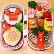 キャラ弁簡単おにぎりキャラ弁可愛いおかずの写真