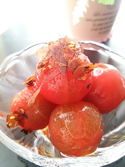 簡単☆プチトマトの煮浸し風の画像