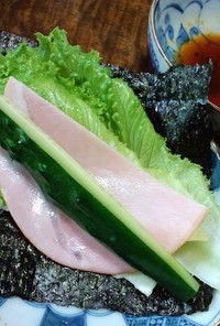 レタス海苔巻サラダ
