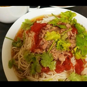 トマトパクチーそうめん★簡単ヘルシー節約