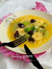 朝食にも♡美容系スケルトン・クレープ!の写真