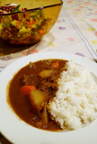 カレー粉で作るビーフカレー