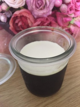 材料3つ ボトルコーヒーでコーヒーゼリー