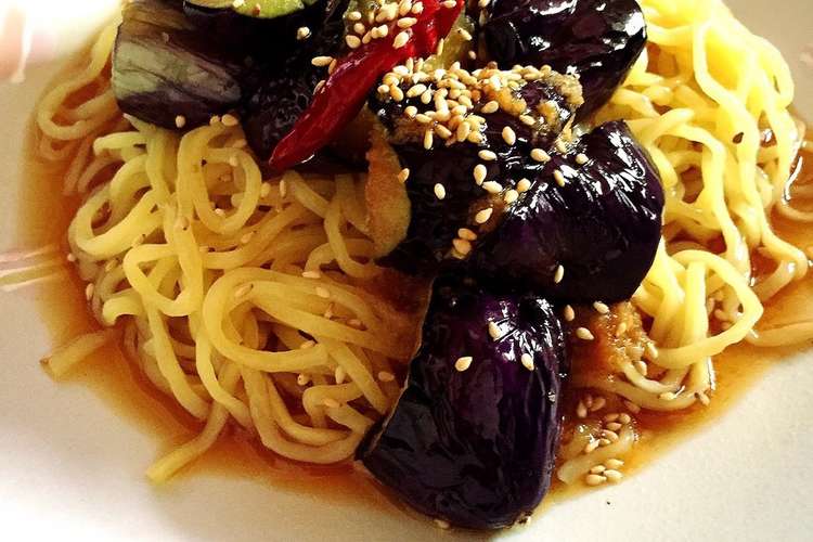 揚げナス香味冷やし中華 レシピ 作り方 By りょこ37 クックパッド 簡単おいしいみんなのレシピが359万品
