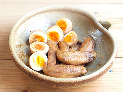 《超簡単》鶏手羽と玉子の橙ポン酢漬けの画像