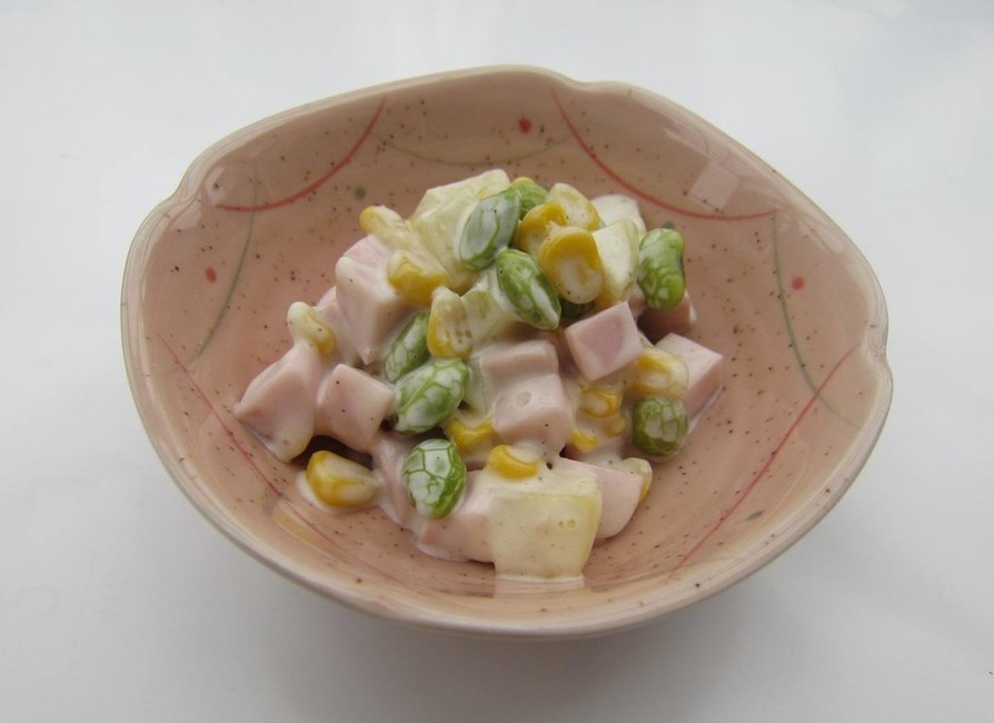 冷凍とうきびの四色サラダの画像