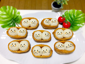 簡単!可愛い♡アザラシの稲荷寿司♡