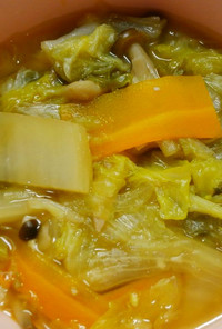 野菜たっぷり♪白菜とレタスの中華スープ♪