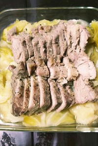 豚肉とキャベツの簡単ハーブ煮