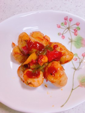 お弁当に*からけちゃウインナー