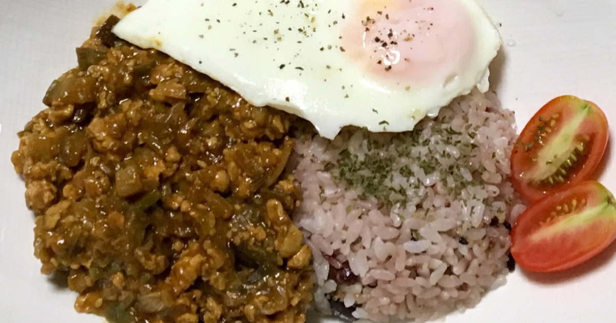 鶏ひき肉カレーのレシピ