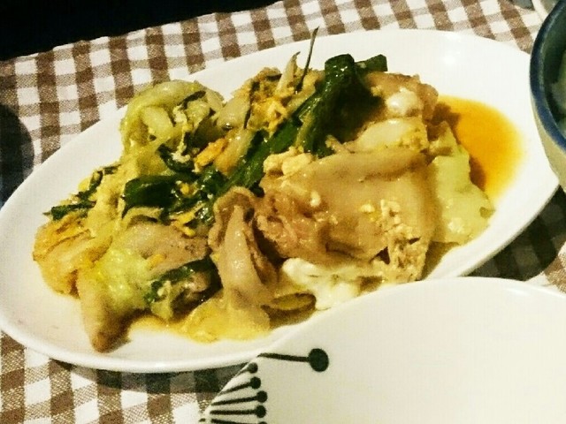 豚ニラキャベツの卵とじオイスター炒め レシピ 作り方 By Encov クックパッド 簡単おいしいみんなのレシピが349万品