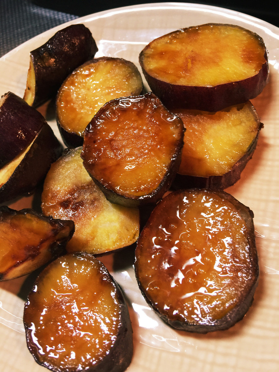 サツマイモの黒糖ココナツオイル焼きの画像