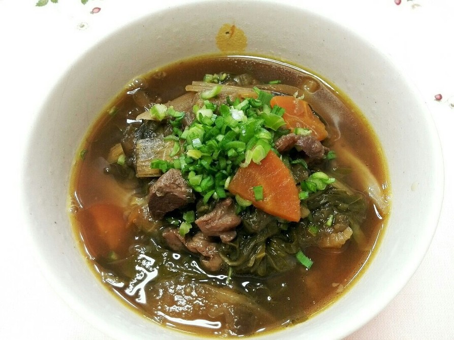 紅ずいきのスープ～野菜たっぷり～の画像