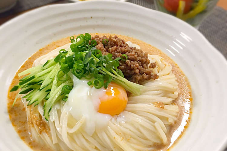 自家製ゴマだれで簡単冷やしうどん レシピ 作り方 By Mugi Mama クックパッド