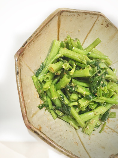 台湾料理 マクロビ 空芯菜の胡麻和え の写真