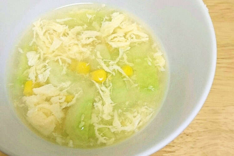 コーンと夏瓜のスープ レシピ 作り方 By あみ あみ クックパッド