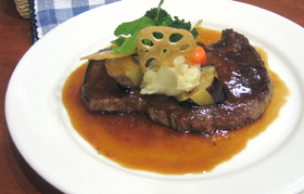 牛肉のステーキ★バルサミコソース
