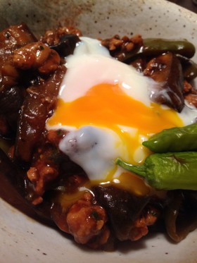 麻婆茄子丼